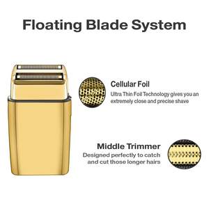 Paquete de 2 Láminas y Cuchillas de Repuesto Doradas para Afeitadora Eléctrica de Doble Lámina, Cuchilla Doble para Uso Facial - Product Image 4