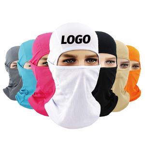 Vente en gros de cagoule spandex avec logo imprimé personnalisé en polyester noir de créateur avec un trou de couverture intégrale du visage de la moto pour l'hiver masque de ski pour hommes - Product Image 1