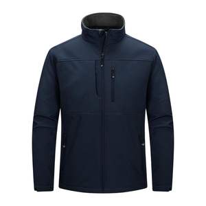 Buy Custom Waterproof Softshell Jacket Men <b>Fleece</b> Lined Windbreaker <b>Thermal</b> Zip Up Stretch Outdoor Jackets - Product Image 4