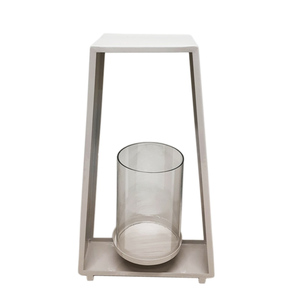 ชุดเชิงเทียนทำจากแก้วและอลูมิเนียมขนาดใหญ่2ชิ้นเชิงเทียนสีทองสำหรับตกแต่งงานแต่งงานและโรงแรม - Product Image 6