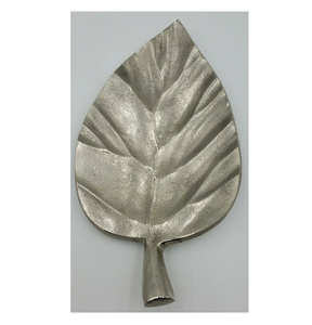 Mesa de comedor con acabado metálico, bandeja de servicio de Metal, plato de hoja de aluminio para servir de tendencia para utensilios de cocina, hogar, Hotel, restaurante - Product Image 1