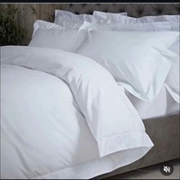Parure de lit Queen de luxe légère, 100 % coton tissé 300 fils, écologique, taille et couleur personnalisables, toutes saisons, haute qualité