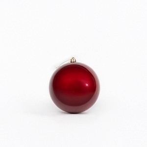 2 adornos navideños de plástico rojo de 20 cm y adornos para árboles, para colgar en el festival - Product Image 1