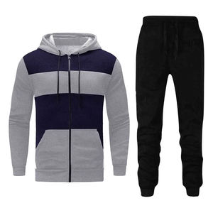 OEM Service Men Streetwear Pullover Jogging Chándal Hombres Transpirable Ligero Zip Up Chándal Conjunto - Product Image 4