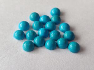 อะริโซนาธรรมชาติสีเทอร์ควอยซ์ทรงกลมพลอยสีเทอร์ควอยซ์สีเทอร์ควอยซ์ทรงหลวมขนาด5มม. - Product Image 6