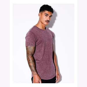 T-shirts en coton 100% lourd, respirants, coupe ajustée, écologiques, col rond, lavés, de haute qualité, manches courtes - Product Image 5