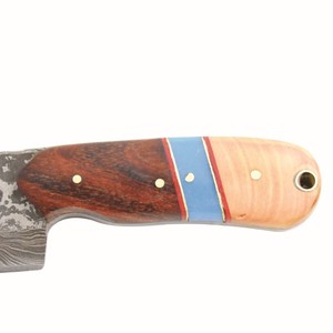 Cuchillo de caza de Damasco para exteriores, multifunción, hecho a mano, personalizado, con Funda de cuero, novedad - Product Image 4