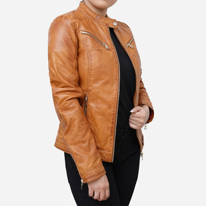 แจ็กเก็ตหนังแท้สำหรับผู้หญิง2025คลาสสิกแจ็กเก็ตหนังแท้ - Product Image 4