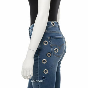 Oeillets métalliques ronds en laiton antirouille, rivets renforcés pour vêtements, sacs, chaussures, toile, cuir, bricolage, réparation - Product Image 5