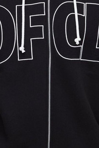 Vente chaude Noir 330GSM Surdimensionné Boxy Applique Full Zip Up Through Hoodi pour Hommes Personnalisé En Gros Usine Prix Hommes Hoodies - Product Image 6