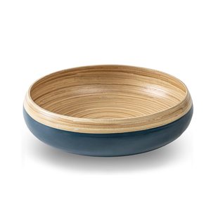 เครื่องครัวพร้อมเทคนิคขัดเงาชามผลไม้ทำจากไม้ไผ่ปั่นเป็นมิตรต่อสิ่งแวดล้อม - Product Image 2