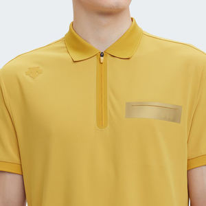 Camiseta OEM con logotipo personalizado, Camiseta lisa de manga corta de golf de alta calidad, Polo transpirable de secado rápido sin costuras para hombre - Product Image 2