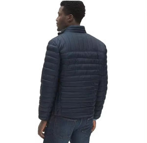 Chaqueta acolchada con estilo de invierno para hombre de alta calidad, cortavientos de lona transpirable con logotipo frontal, venta al por mayor - Product Image 4