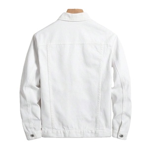 แจ็กเก็ตผ้าเดนิมสำหรับผู้ชายผ้าฝ้าย100% ทรงสลิมฟิตสำหรับทุกเพศสไตล์ลำลอง - Product Image 2