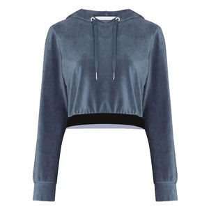 Influencer Pick Cropped Hoodie Femme Manches Longues Léger Soft Fit Idéal pour les sorties quotidiennes - Product Image 1