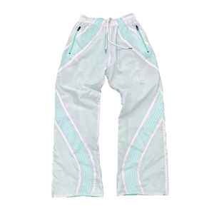 Pantalones holgados de algodón de alta calidad para hombre con logotipo personalizado Patrón recto de cintura media Característica a prueba de viento Precio bajo - Product Image 1