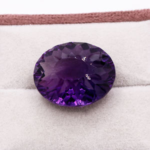 Acheter 100% véritable naturel 26mm x 21mm 43 cts forme ovale violet améthyste pierre précieuse en vrac pour la fabrication de bijoux au prix de gros - Product Image 1