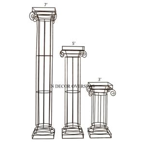 La plupart des ventes couleur noire enduite de poudre fil métallique de qualité supérieure fabriqué en Unique styliste pièce maîtresse de mariage support Harlow - Product Image 1
