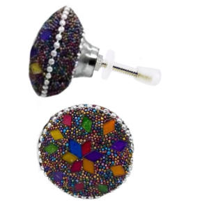 Tiradores de cajón de puerta con cuentas de mosaico Industrial, tiradores para armario, tocador, dormitorio, sala de estar, cocina, comedor - Product Image 2