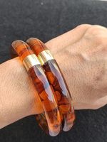 Bracelets en résine de marque de haute qualité hautement polis avec un style coloré de conception de modèle d'ange pour les filles faites à la main en Inde