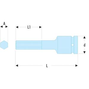 Llaves de Impacto Facom XZN de 1/2'' con Alcance Extendido, Calidad Premium - Product Image 2