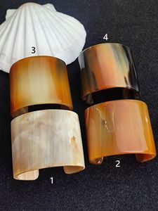 BIJOUX Manchettes en corne de buffle naturelle, bracelets et bracelets fabriqués à partir de corne de buffle véritable, disponibles dans un assortiment de - Product Image 6