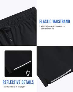 Wholesale Running Wear <b>Men</b> Polyester Custom <b>Compression</b> Sweat Training Workout Fitness Athletic Sports Running Gym <b>Shorts</b> - Product Image 5