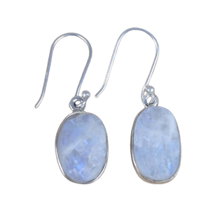 Meilleure qualité boucles d'oreilles en pierre de lune 925 boucles d'oreilles en argent Sterling massif pour femmes boucles d'oreilles pendantes bijoux en argent - Product Image 1