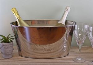 Enfriador de vino de metal de forma redonda, Enfriador de champán grande, cubo de hielo de cerveza y bañera de vino, bañera de bebida de alta calidad - Product Image 2
