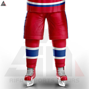 Ensembles d'uniformes de hockey sur glace professionnels de haute qualité - Impression numérique personnalisée, séchage rapide, 100% polyester, unisexe, adulte, 10 ensembles - Product Image 2