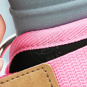 Sangles de cheville haut de gamme en promotion pour la gym et l'haltérophilie - 100 % nylon, protection complète, respirantes et écologiques - Product Image 5