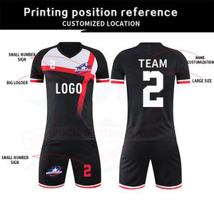 Uniforme de football personnalisé de haute qualité, séchage rapide, respirant, 100% polyester, impression par sublimation, vêtements de football haut de gamme - Product Image 6