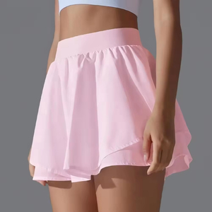 Women's High Waist Athletic Skort Breathable Quick Dry <b>Fabric</b> Tennis Skirt Inner Shorts Casual Solid Mini for Sports Gym Outdoor - Product Image 6
