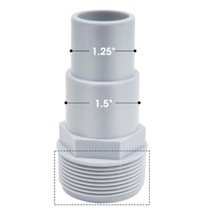 Adaptateur universel de tuyau de piscine de remplacement, 1-1/4 "ou 1-1/2", pour pompe de piscine <span class=keywords><strong>hors</strong></span> <span class=keywords><strong>sol</strong></span>, filtre - Product Image 2