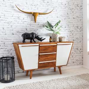 Ellen Farmhouse Buffet moderne de luxe en bois massif pour cuisine, hôtel, chambre, salle à manger et salon-Éco-responsable - Product Image 2