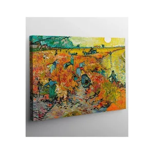 Fida Van Gogh Le vignoble rouge d'Arles Impression sur toile - Product Image 6