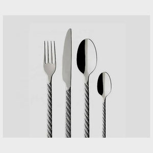 Juego de cubiertos con mango de diseño floral, cubiertos de plata, ideal para Hotel, restaurante, boda, uso de Mesa de la India - Product Image 3