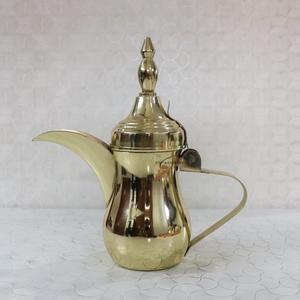 High Quality Brass Arabic Dallah Premium Stainless Steel Shiny Finish Tea Coffee Kahwa Pot Arabian Dallah <b>Kettle</b> Manufacturer - Product Image 1