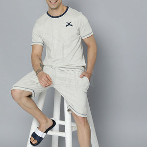 Ensemble de shorts décontractés d'été pour hommes de haute qualité, en tissu polaire respirant coton/polyester, avec logo personnalisé et service OEM pour marque privée - Product Image 4