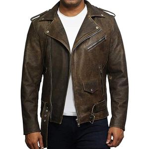 Veste en cuir d'agneau véritable de qualité supérieure pour hommes Style moderne Vêtement d'extérieur en cuir - Product Image 2