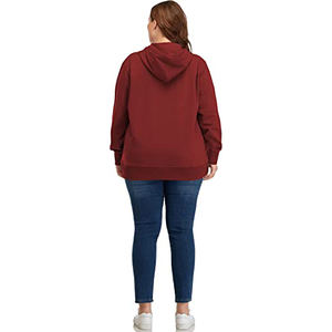 Sudadera con capucha con cremallera y logotipo personalizado para mujer de otoño e invierno, cuello con capucha de algodón 100% con logotipo frontal - Product Image 3