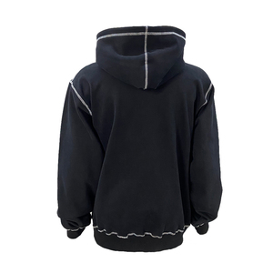 Sudadera con capucha personalizada OEM 100% algodón estilo de invierno informal bordado con estampado de logotipo disponible opciones de tela de varios colores para pedidos al por mayor - Product Image 2