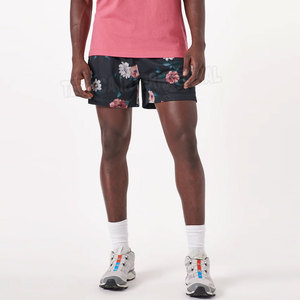 Pantalones cortos sólidos de malla para hombre, 100% poliéster, informales, transpirables, de secado rápido, para correr en verano, logotipo personalizado - Product Image 2