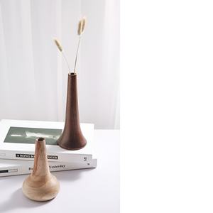 Jarrón de Madera Artesanal Moderno para Flores Secas, Madera Maciza, Decoración Sencilla para el Hogar, Nuevo Diseño Moderno, Personalizable - Product Image 6