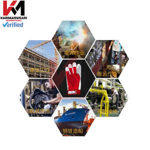 Gants de travail en peau de mouton de qualité supérieure Protection de sécurité robuste Soudage Jardinage Sports Moto Conduite Protection des mains - Product Image 2