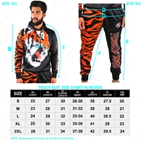 Conjunto personalizado de pantalones de chándal y Sudadera con capucha Unisex Sublimación Imprimir Leones Sudaderas con capucha de gran tamaño de alta calidad Conjuntos Unisex al por mayor