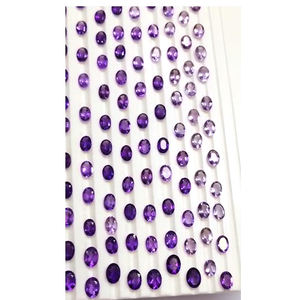 354ชิ้นของพลอยสีม่วงธรรมชาติ6x4 7x5 8x6 9x7มม. รูปไข่343 CTS ล็อต iroc ขายคุณภาพสูง katela อัญมณีตัดเรา $399 - Product Image 3