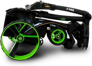 Voiturette de golf électrique Zip X5 avec siège, chariot pliable Zip, roues tout-terrain, joue 36 trous, écran d'affichage, serviette de golf de la série - Product Image 2