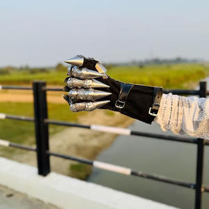 Ensemble de gants d'armure en acier médiéval Paire de gants de costume de gantelet et de gantelets Artisanat en métal - Product Image 5