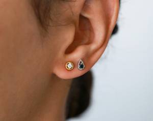 <b>Opal</b> Gemstone Newest Latest Earing of 925 Sterling Silver for Elegant Look for Parties and Weddings at Affordable Prices - Product Image 2